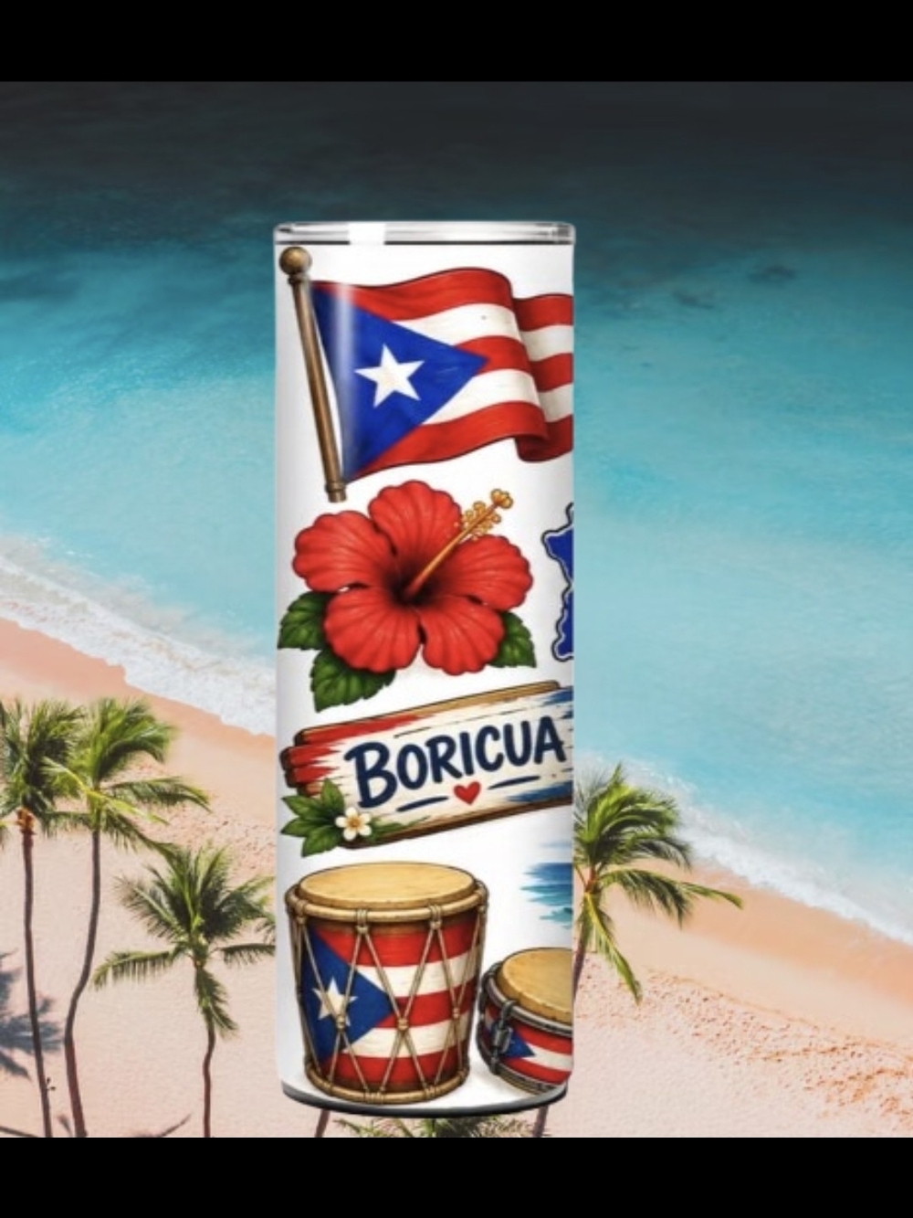 Boricua Puerto Rico Tumbler